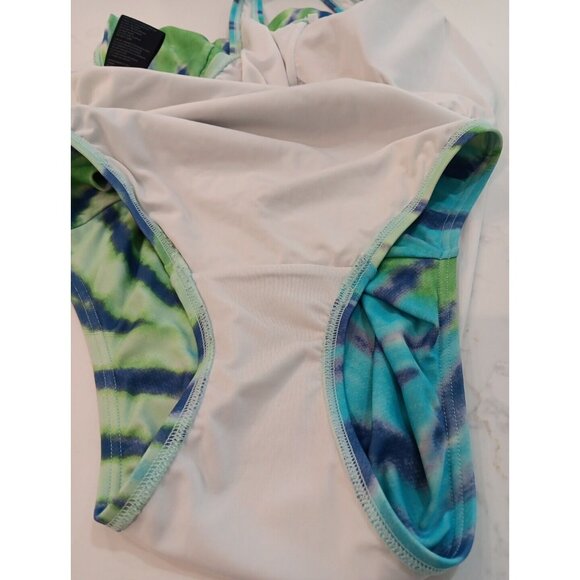 Tommy Hilfiger One Piece Swimsuit Womens 90's‎ Tie Dyed Shelf Bra . Size Small - Picture 6 of 6